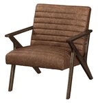 Amish Maple Wood Westwold Mid-Century Modern Lounge Chair - Quick Ship