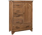Amish Cambridge 5-Drawer  & 1-Door Gentlemen's Chest