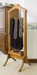 Amish 53 Tall Handcrafted Solid Wood Valet Stand