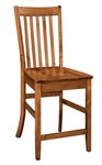 Brown Maple Wood Carmel Contemporary Counter and Bar Stool - Quick Ship
