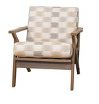 Marilyn Mid-Century Modern Outdoor Poly Lounge Chair