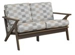 Marilyn Mid-Century Modern Outdoor Poly Loveseat