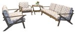Amish Made Marilyn Mid-Century Modern Outdoor 4-Piece Set