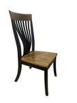 Outlet: Amish Made Elm and Maple Fanback Dining Chair In-Stock