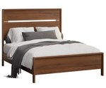 Cabot Contemporary Panel Bed – Open Slat Headboard