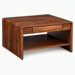 Amish Cabot Contemporary Square Coffee Table with Drawer