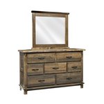 Amish Gastonia 7-Drawer Dresser with Optional Mirror