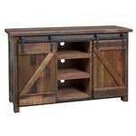 Amish Tega Barn Door TV Stand