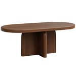 Matthews Oval Pedestal Coffee Table