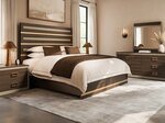 Amish Sarah 4-Piece Wood Panel Bedroom Set