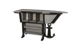 Poly Outdoor 76" x 32" Anchor Ave Bar Table