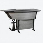 Amish Poly Outdoor 76 x 32 Anchor Ave Bar Table