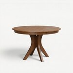 Amish Handcrafted Reveal Contemporary Single Pedestal Dining Table