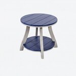 Amish Poly Outdoor Serenity Round End Table