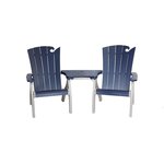 Amish Poly Outdoor OceanWavz Settee