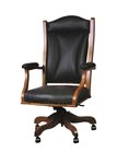 Amish Tuscan Classic Leather Desk Chair