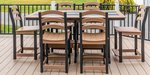 Poly Outdoor Seabreak Counter Table Set