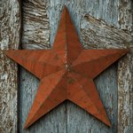 Large Tin Rustic Barn Star Wall Decor