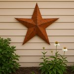 Jumbo Rustic Tin Barn Star - Amish Made in the USA