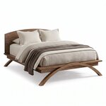 Amish Covington Contemporary Arch Base Platform Bed