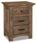 Amish Saige 3-Drawer Nightstand