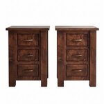 Outlet: Daniel 3-Drawer Nightstand In-Stock (Set of 2)