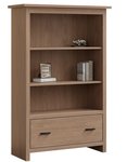 Amish 39 Wide Alpine Bookcase - Quick Ship shown in Brown Maple with Sandstone Stain
