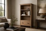 Amish Alpine Maple Wood Bookcase - Quick Ship