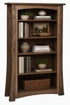 Amish Whiteridge Mission Maple Wood Open Bookcase - Quick Ship