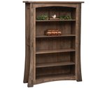 Amish Whiteridge Open Bookcase - Quick Ship shown in Brown Maple