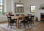 Amish 7-Piece Modern Shaker Leg Table Dining Room Set