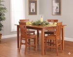 Amish Valley Shaker 5-Piece Dining Set Includes Table & 4 Chairs