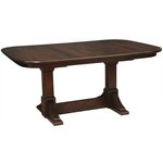 Amish Wadley Double Pedestal Extension Dining Table