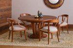 Amish 5-Piece Decatur Single Pedestal Dining Set