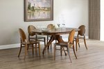 Amish Circulo Contemporary Single Pedestal Dining Set