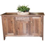 Amish Kaleen Solid Wood 3-Door Buffet Cabinet - Quick Ship
