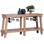 Amish Modern Farmhouse Open Console Table - Quick Ship