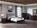 Amish Sable Modern Windsor 4-Piece Bedroom Set