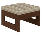 Amish Forest Modern Poly Outdoor Upholstered Ottoman