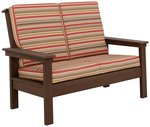 Amish Java Poly Outdoor Loveseat Sofa