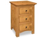 Markleway Solid Wood 3-Drawer Nightstand