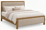 Amish Handcrafted Marlowe Contemporary Upholstered Bed Frame