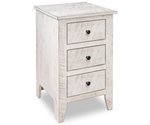 Galena Solid Wood 3-Drawer Nightstand