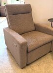 Amish Wall Hugger Power Recliner with Performance Fabric In-Stock and Ready to Ship