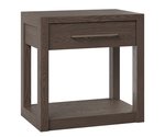 Solid Wood Chesterfield 1-Drawer Nightstand
