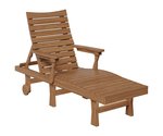 Amish Made Brown Poly Chaise Lounger