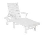 Amish White Poly Chaise Lounge