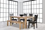 Sequoia 6-Piece Dining Set with Bench