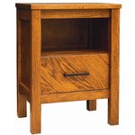 Nevaeh Chevron 1-Drawer Nightstand