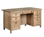 Amish Wooden Coastal Executive Desk